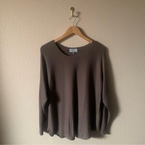 Joan Vass Long Sleeve Sweater